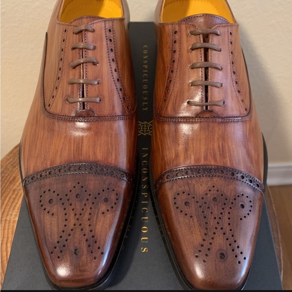 Undandy Mens Oxford Leather Dress Shoe. BRAND NEW - Picture 4 of 6